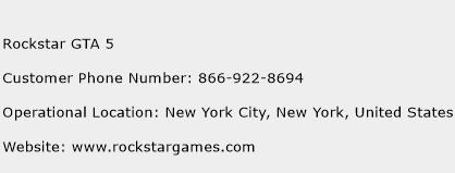 Rockstar GTA 5 Phone Number Customer Service