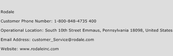 Rodale Phone Number Customer Service