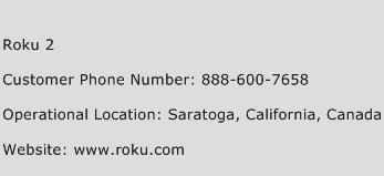 Roku 2 Phone Number Customer Service