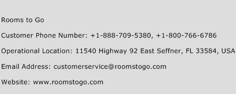 Rooms to Go Phone Number Customer Service