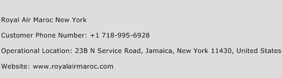 Royal Air Maroc New York Phone Number Customer Service