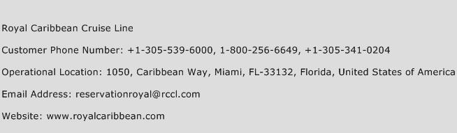 Royal Caribbean Cruise Line Contact Number | Royal Caribbean Cruise