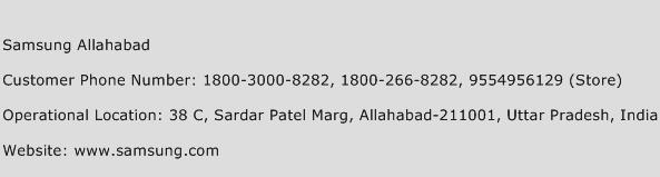 Samsung Allahabad Phone Number Customer Service