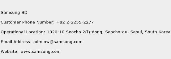 Samsung BD Phone Number Customer Service