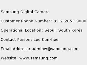 Samsung Digital Camera Phone Number Customer Service