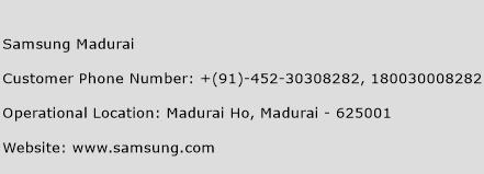 Samsung Madurai Phone Number Customer Service