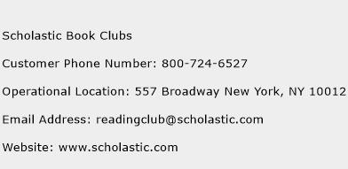 Scholastic Book Clubs Phone Number Customer Service