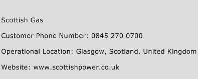 Scottish Gas Phone Number Customer Service