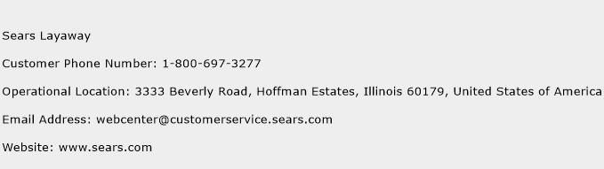 Sears Layaway Phone Number Customer Service