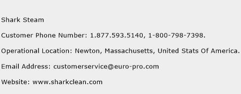 Shark Steam Phone Number Customer Service