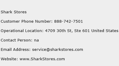 Shark Stores Phone Number Customer Service
