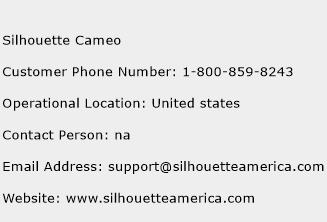 Silhouette Cameo Phone Number Customer Service