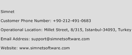 Simnet Phone Number Customer Service