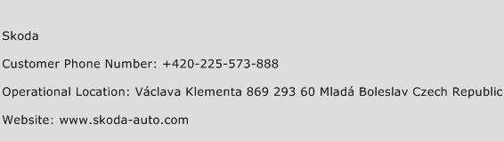 Skoda Phone Number Customer Service
