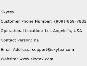 Skytex Phone Number Customer Service