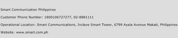 Smart Communication Philippines Phone Number Customer Service