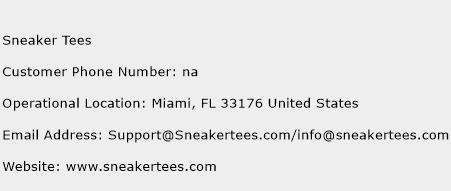 Sneaker Tees Phone Number Customer Service
