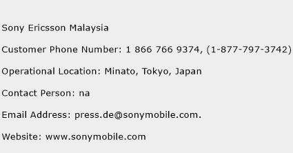 Sony Ericsson Malaysia Phone Number Customer Service