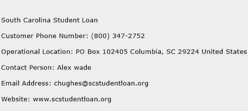 South Carolina Student Loan Phone Number Customer Service