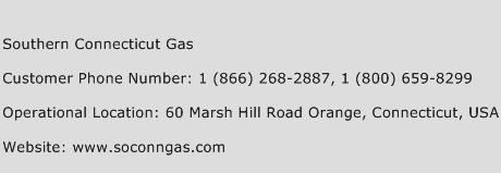 Southern Connecticut Gas Phone Number Customer Service