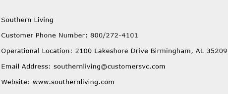 Southern Living Phone Number Customer Service