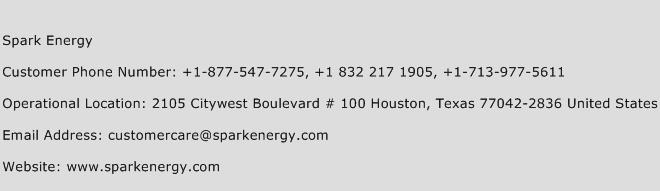 Spark Energy Phone Number Customer Service