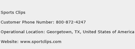 Sports Clips Phone Number Customer Service