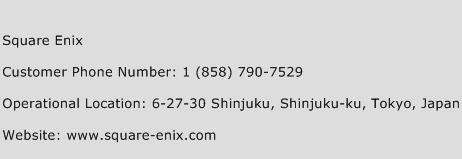 Square Enix Phone Number Customer Service