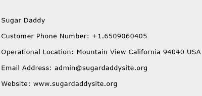 Sugar Daddy Phone Number Customer Service