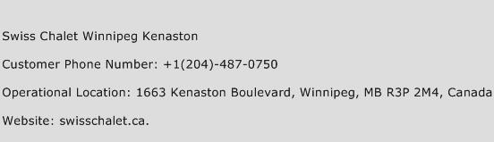 Swiss Chalet Winnipeg Kenaston Phone Number Customer Service