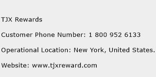 TJX Rewards Phone Number Customer Service