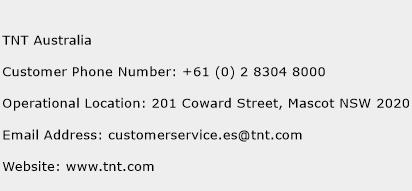 TNT Australia Phone Number Customer Service