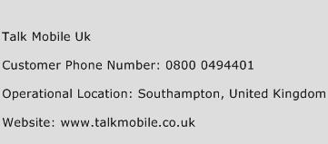 Talk Mobile Uk Phone Number Customer Service