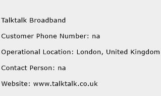 Talktalk Broadband Phone Number Customer Service