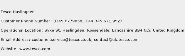 Tesco Haslingden Phone Number Customer Service