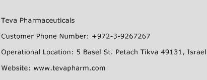 Teva Pharmaceuticals Phone Number Customer Service