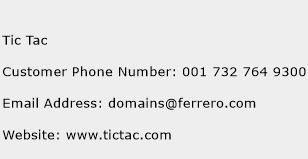Tic Tac Phone Number Customer Service