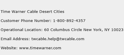 Time Warner Cable Desert Cities Phone Number Customer Service