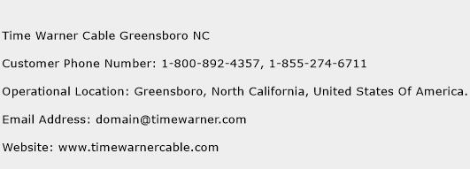 Time Warner Cable Greensboro NC Phone Number Customer Service