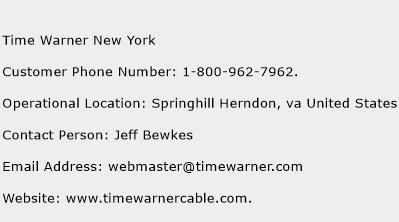 Time Warner New York Phone Number Customer Service