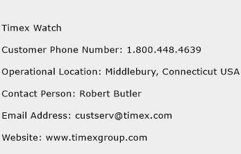 Timex Watch Phone Number Customer Service