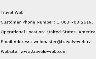 travel web customer service contact number