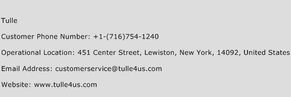 Tulle Phone Number Customer Service