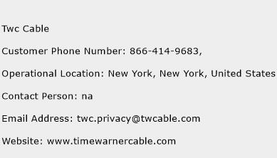 Twc Cable Phone Number Customer Service
