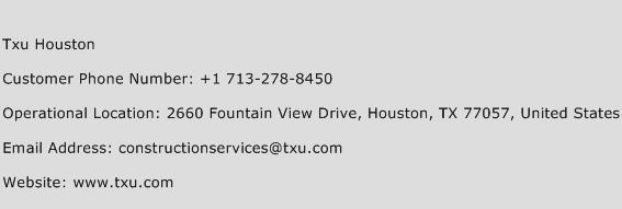 Txu Houston Phone Number Customer Service