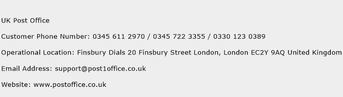 UK Post Office Number | UK Post Office Customer Service Phone Number | UK Post Office Contact ...