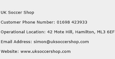 UK Soccer Shop Phone Number Customer Service