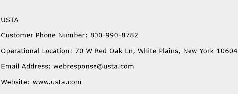 USTA Phone Number Customer Service