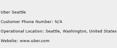 Uber Seattle Phone Number Customer Service