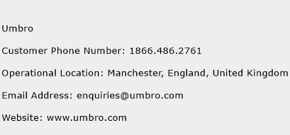 Umbro Phone Number Customer Service